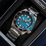 Buy Shop Seiko 5 Sports SKX Midi Automatic Teal Dial Silver Steel Strap Watch For Men - SRPK33K1 USA Online