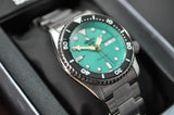 Buy Shop Seiko 5 Sports SKX Midi Automatic Teal Dial Silver Steel Strap Watch For Men - SRPK33K1 USA Online