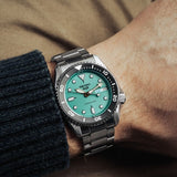 Buy Shop Seiko 5 Sports SKX Midi Automatic Teal Dial Silver Steel Strap Watch For Men - SRPK33K1 USA Online