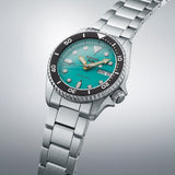 Buy Shop Seiko 5 Sports SKX Midi Automatic Teal Dial Silver Steel Strap Watch For Men - SRPK33K1 USA Online