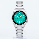 Buy Shop Seiko 5 Sports SKX Midi Automatic Teal Dial Silver Steel Strap Watch For Men - SRPK33K1 USA Online