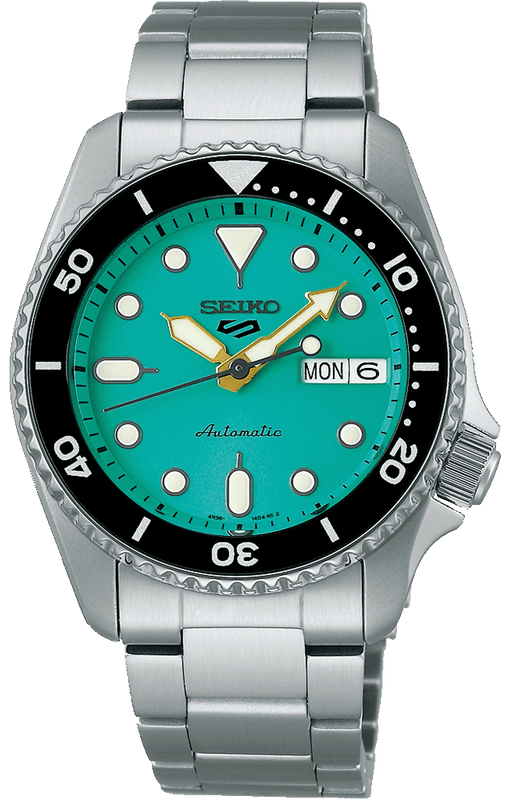 Buy Shop Seiko 5 Sports SKX Midi Automatic Teal Dial Silver Steel Strap Watch For Men - SRPK33K1 USA Online