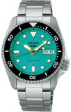 Buy Shop Seiko 5 Sports SKX Midi Automatic Teal Dial Silver Steel Strap Watch For Men - SRPK33K1 USA Online