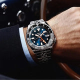 Buy Shop Seiko 5 Sports SKX Racers Heritage Velocity Blue Dial Silver Steel Strap Watch for Men - SSK045K1 USA Online