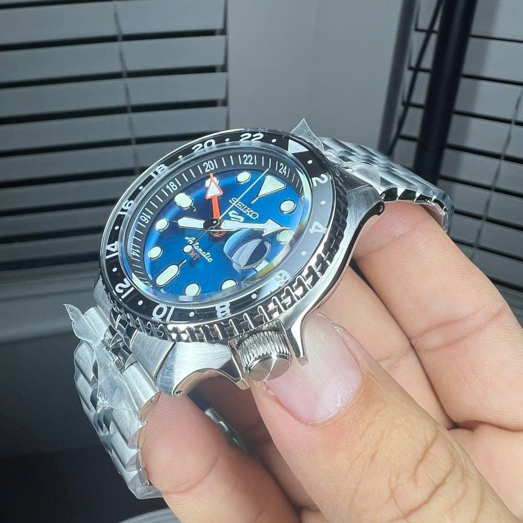 Buy Shop Seiko 5 Sports SKX Racers Heritage Velocity Blue Dial Silver Steel Strap Watch for Men - SSK045K1 USA Online