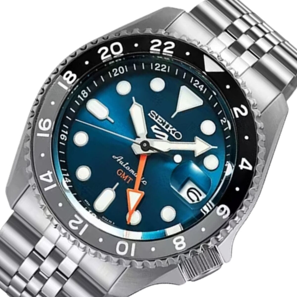 Buy Shop Seiko 5 Sports SKX Racers Heritage Velocity Blue Dial Silver Steel Strap Watch for Men - SSK045K1 USA Online