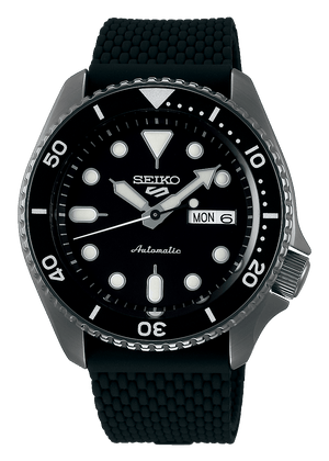 Buy Shop Seiko 5 Sports SKX Series Automatic Black Dial Black Silicone Strap Watch for Men - SRPD65K2 USA Online