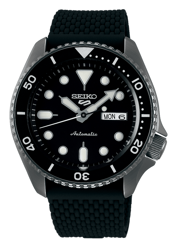 Buy Shop Seiko 5 Sports SKX Series Automatic Black Dial Black Silicone Strap Watch for Men - SRPD65K2 USA Online