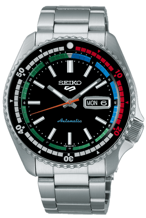 Buy Shop Seiko 5 Sports SKX Series Regatta Timer Retro Blue Dial Silver Steel Strap Watch For Men - SRPK13K1 USA Online