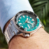 Buy Shop Seiko 5 Sports SKX Skeleton Green Dial Silver Steel Strap Watch For Men - SRPJ45K1 USA Online