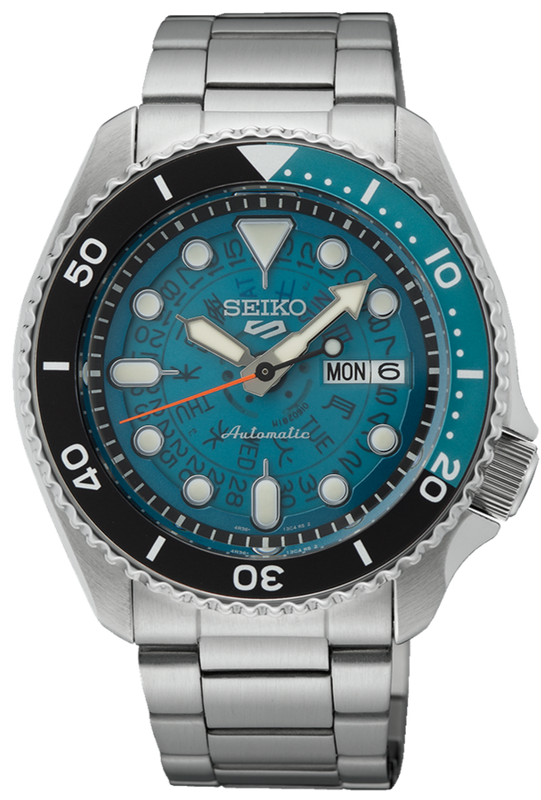 Buy Shop Seiko 5 Sports SKX Skeleton Green Dial Silver Steel Strap Watch For Men - SRPJ45K1 USA Online