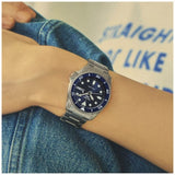 Buy Shop Seiko 5 Sports SKX Street Denim Blue Dial Silver Steel Strap Watch for Men - SRPL77K1 USA Online
