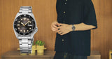 Buy Shop Seiko 5 Sports SKX Street Stonewash Black Dial Silver Steel Strap Watch for Men - SRPL79K1 USA Online