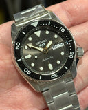 Buy Shop Seiko 5 Sports SKX Street Stonewash Black Dial Silver Steel Strap Watch for Men - SRPL79K1 USA Online
