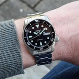 Buy Shop Seiko 5 Sports SKX Street Stonewash Black Dial Silver Steel Strap Watch for Men - SRPL79K1 USA Online