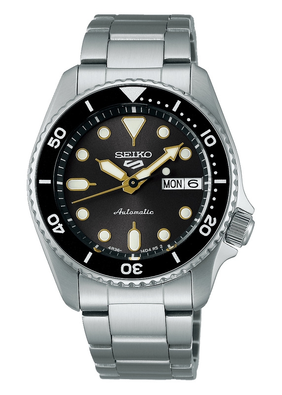 Buy Shop Seiko 5 Sports SKX Street Stonewash Black Dial Silver Steel Strap Watch for Men - SRPL79K1 USA Online