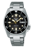 Buy Shop Seiko 5 Sports SKX Street Stonewash Black Dial Silver Steel Strap Watch for Men - SRPL79K1 USA Online
