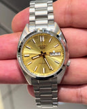 Buy Shop Seiko 5 Sports SNXS Automatic Gold Dial Silver Steel Strap Watch for Men - SRPL59K1 USA Online