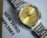 Buy Shop Seiko 5 Sports SNXS Automatic Gold Dial Silver Steel Strap Watch for Men - SRPL59K1 USA Online
