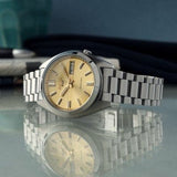 Buy Shop Seiko 5 Sports SNXS Automatic Gold Dial Silver Steel Strap Watch for Men - SRPL59K1 USA Online