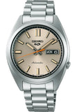 Buy Shop Seiko 5 Sports SNXS Series Automatic Beige Dial Silver Steel Strap Watch for Men - SRPK91K1 USA Online