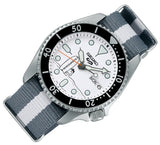 Buy Shop Seiko 5 Sports x Peanuts Surfboard Snoopy Limited Edition White Dial Two Tone NATO Strap Watch For Men - SRPK25K1 USA Online