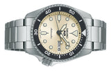 Buy Shop Seiko 5 Sports SKX Automatic Cream Dial Silver Steel Strap Watch For Men - SRPK31K1 USA Online