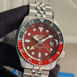 Buy Shop Seiko 5 Sports Thong Sia Limited Edition Red Dial Silver Steel Strap Watch For Men - SSK031K1 USA Online
