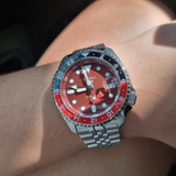 Buy Shop Seiko 5 Sports Thong Sia Limited Edition Red Dial Silver Steel Strap Watch For Men - SSK031K1 USA Online