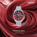 Buy Shop Seiko 5 Sports Thong Sia Limited Edition Red Dial Silver Steel Strap Watch For Men - SSK031K1 USA Online