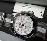 Buy Shop Seiko 5 Sports x Peanuts Surfboard Snoopy Limited Edition White Dial Two Tone NATO Strap Watch For Men - SRPK25K1 USA Online