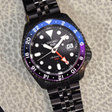 Buy Shop Seiko Automatic SKX GMT Yuto Horigome Limited Edition Black Dial Black Steel Strap Watch For Men - SSK027K1 USA Online