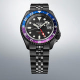 Buy Shop Seiko Automatic SKX GMT Yuto Horigome Limited Edition Black Dial Black Steel Strap Watch For Men - SSK027K1 USA Online