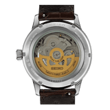 Buy Shop Seiko Cocktail Time Automatic Blue Dial Brown Leather Strap Watch for Men - SRPK15K1 USA Online