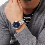 Buy Shop Seiko Conceptual Blue Dial Silver Steel Strap Watch for Men - SUR555P1 USA Online