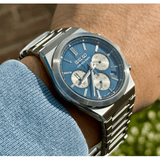 Buy Shop Seiko Conceptual Chronograph Blue Dial Silver Steel Strap Watch for Men- SSB453P1 USA Online
