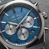 Buy Shop Seiko Conceptual Chronograph Blue Dial Silver Steel Strap Watch for Men- SSB453P1 USA Online