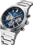 Buy Shop Seiko Conceptual Chronograph Blue Dial Silver Steel Strap Watch for Men- SSB453P1 USA Online