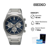 Buy Shop Seiko Conceptual Chronograph Blue Dial Silver Steel Strap Watch for Men- SSB453P1 USA Online