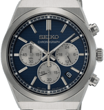 Buy Shop Seiko Conceptual Chronograph Blue Dial Silver Steel Strap Watch for Men- SSB453P1 USA Online