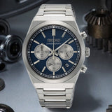 Buy Shop Seiko Conceptual Chronograph Blue Dial Silver Steel Strap Watch for Men- SSB453P1 USA Online