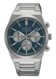 Buy Shop Seiko Conceptual Chronograph Blue Dial Silver Steel Strap Watch for Men- SSB453P1 USA Online