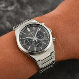 Buy Shop Seiko Conceptual Chronograph Grey Dial Silver Steel Strap Watch for Men - SSB455P1 USA Online