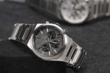 Buy Shop Seiko Conceptual Chronograph Grey Dial Silver Steel Strap Watch for Men - SSB455P1 USA Online