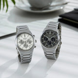 Buy Shop Seiko Conceptual Chronograph Grey Dial Silver Steel Strap Watch for Men - SSB455P1 USA Online
