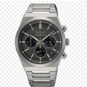Buy Shop Seiko Conceptual Chronograph Grey Dial Silver Steel Strap Watch for Men - SSB455P1 USA Online