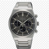 Buy Shop Seiko Conceptual Chronograph Grey Dial Silver Steel Strap Watch for Men - SSB455P1 USA Online