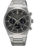Buy Shop Seiko Conceptual Chronograph Grey Dial Silver Steel Strap Watch for Men - SSB455P1 USA Online