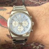 Buy Shop Seiko Conceptual Chronograph Ice Blue Dial Silver Steel Strap Watch for Men - SSB459P1 USA Online