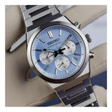 Buy Shop Seiko Conceptual Chronograph Ice Blue Dial Silver Steel Strap Watch for Men - SSB459P1 USA Online